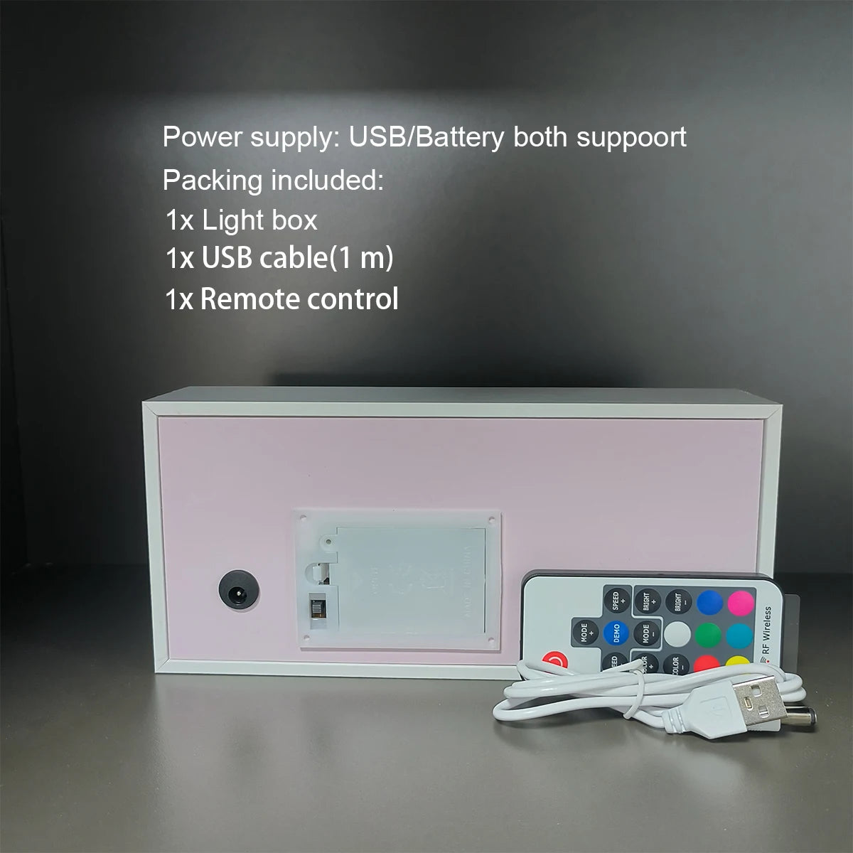 Dragon Ball Anime Series Paper-Cut Light Room Bedroom Night Light Remote Control Colorful Light Box Atmosphere Light