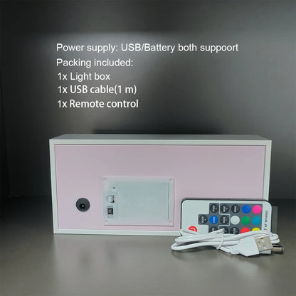 Dragon Ball Anime Series Paper-Cut Light Room Bedroom Night Light Remote Control Colorful Light Box Atmosphere Light
