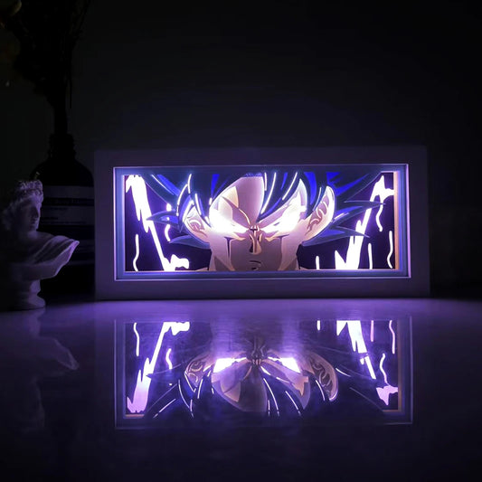 Dragon Ball Anime Series Paper-Cut Light Room Bedroom Night Light Remote Control Colorful Light Box Atmosphere Light